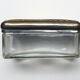 Glass and metal soap box