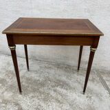 Small Louis XVI style wooden and brass desk