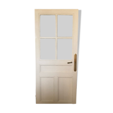 Old wooden glass door