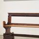 Antique Gothic Church Benches, Late 1800s – Set of 4 Pine Wood Pew Benches