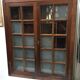 Old wall case has pharmacy