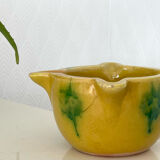 Vintage glazed stoneware mortar