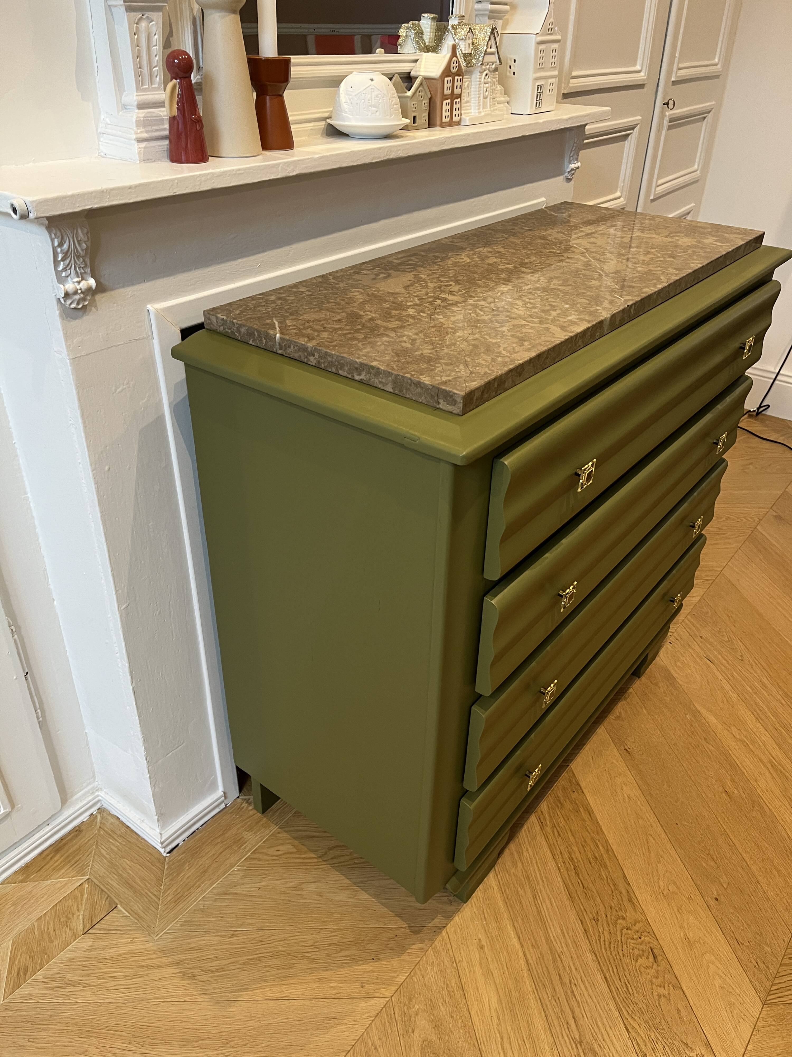 Art Deco marble commode