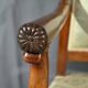 Paire de Fauteuils à Crosses en Acajou, époque Restauration – Début XIXe