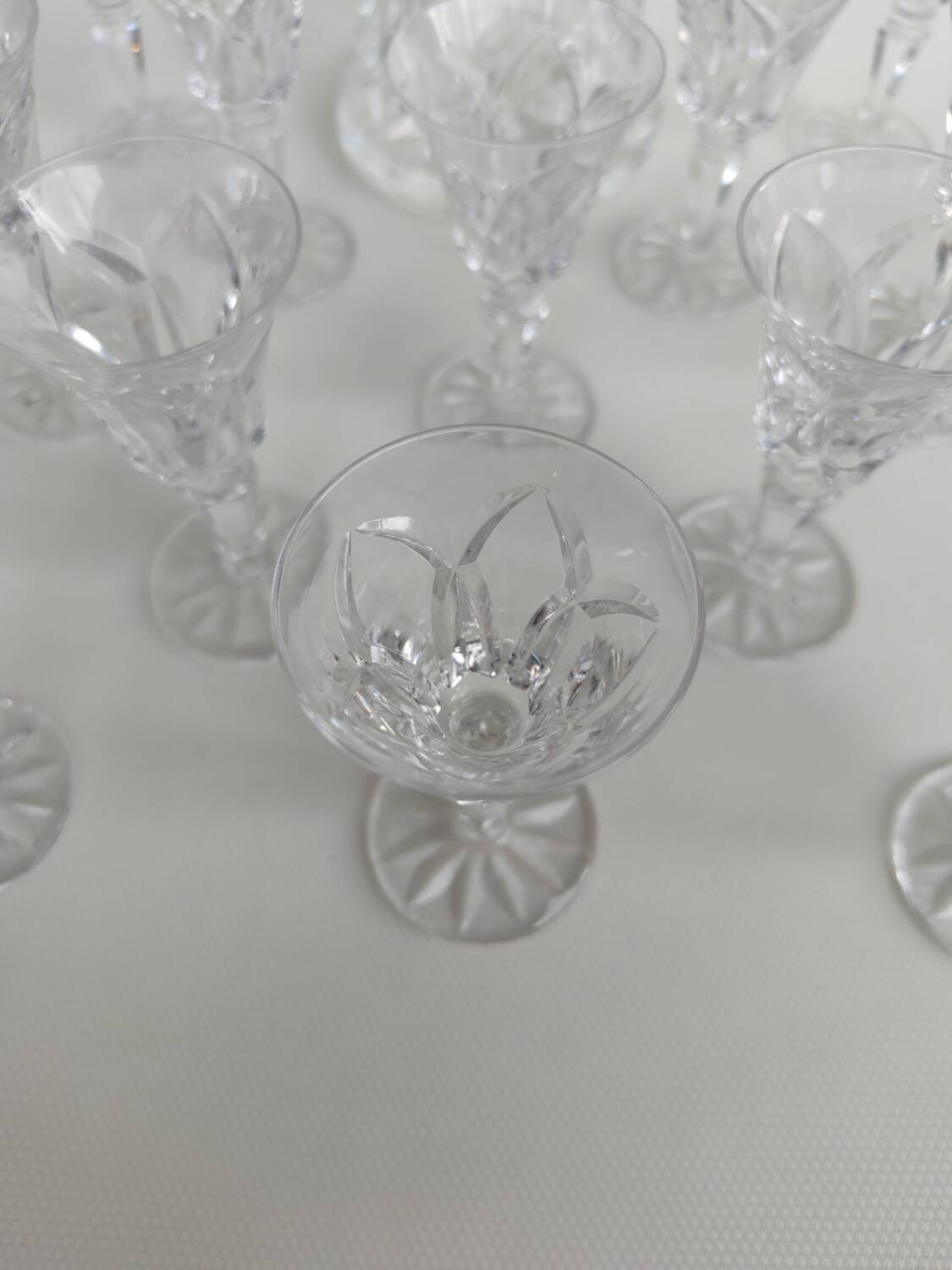 Saint Louis crystal liqueur service, Camargue model, 1970s.