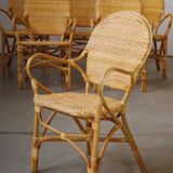 Fauteuil empilable en osier pour les espaces d'accueil extérieurs : une assise durable et élégante (1 article)