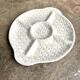 Italian woven earthenware compartment dish