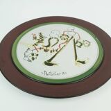 Unique gilbert portanier ceramic wall plate art ceramic signed portanier 80 vallauris