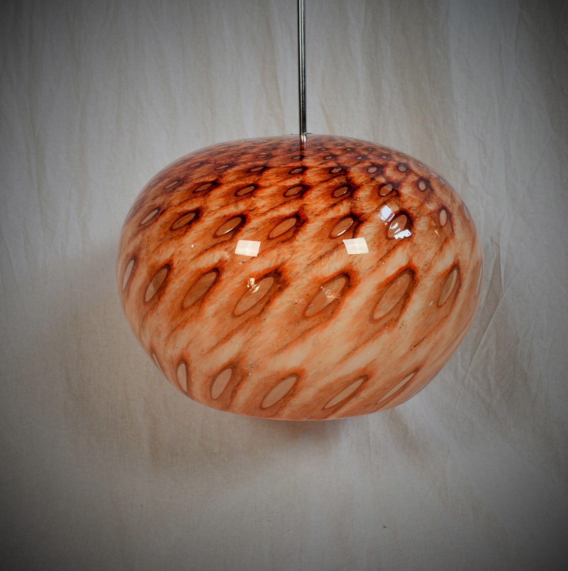 Mid-Century Glass Pendant, 1960's, Germany