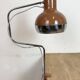 Lampe de bureau industrielle marron, années 1970