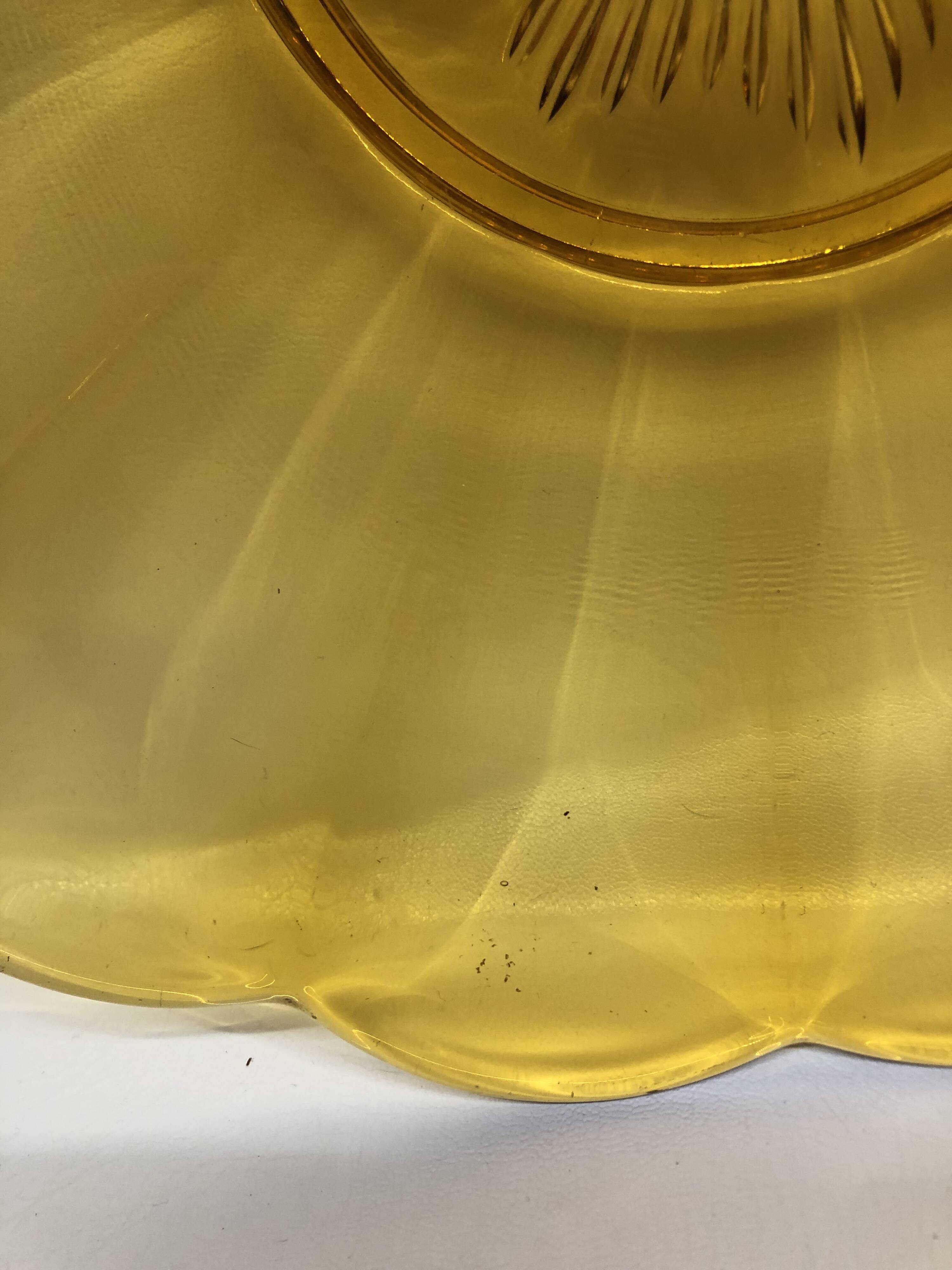 Luxval art deco dish by Val Saint Lambert