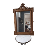 Miroir en bois et stuc doré 19ème