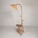 Bamboo floor lamp, 1950s