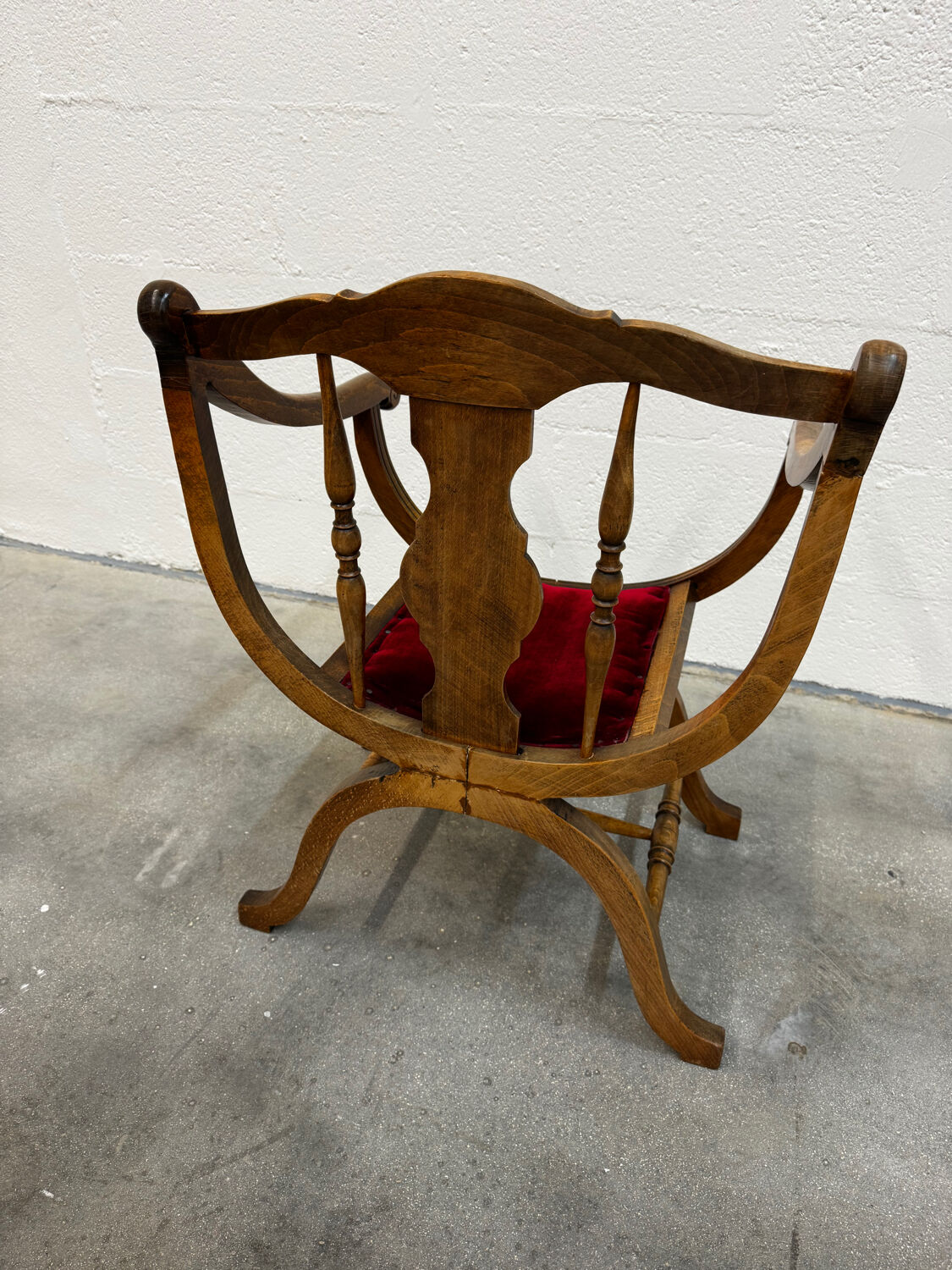 Fauteuil Dagobert, assise rouge | Selency