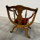 Fauteuil Dagobert, assise rouge