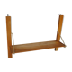 Wooden and metal wall shelf