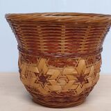 Wicker pot duo