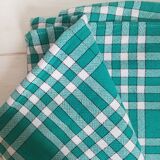 Vintage gingham tablecloth 250 x 150