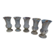 Set of 5 cast iron vases from 1900 from Charleville-Mézières