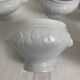 6 white porcelain broth bowls Wild Ivy