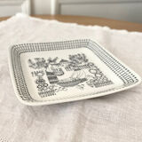 Square plate Arabia Finland Emilia series 1959 designer Raija Uosikkinen