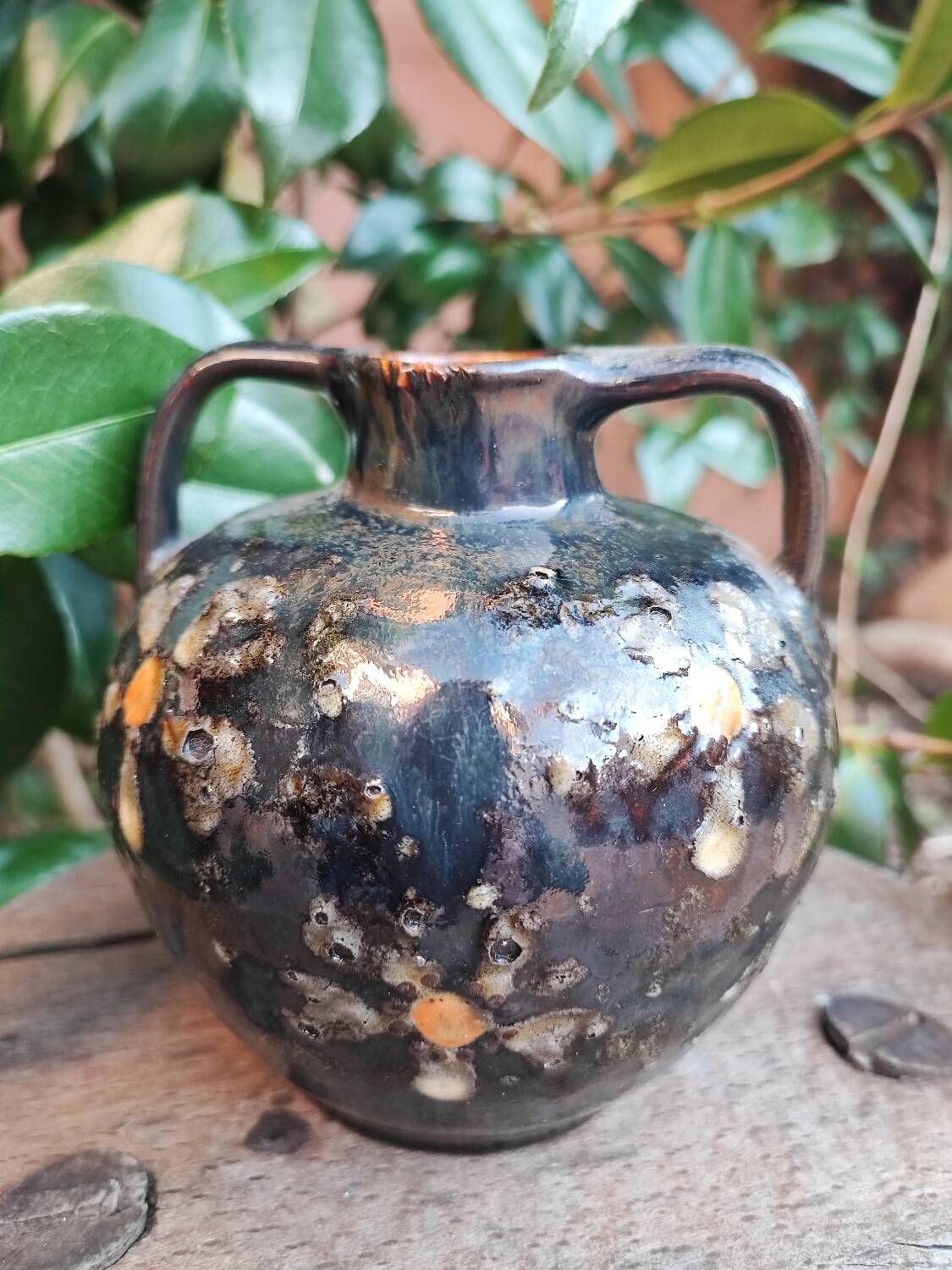 Old round vase Elchinger & Co.