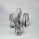 Midcentury collection of art glass vases by Vicke Lindstrand for Kosta Sweden.
