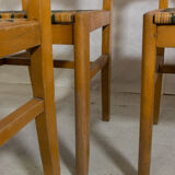 Set of 4 chairs by Pierre Cruège 1950