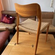 Set of 10 chairs 71 in teak by Niels O. Møller, JL Moller, Mid Century