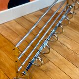 Vintage train wall coat rack 1930 brass