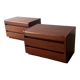 Paire de tables de chevet modernes du milieu du siècle 1970 par Moser