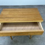 Vintage blond wood bedside table, 1960s