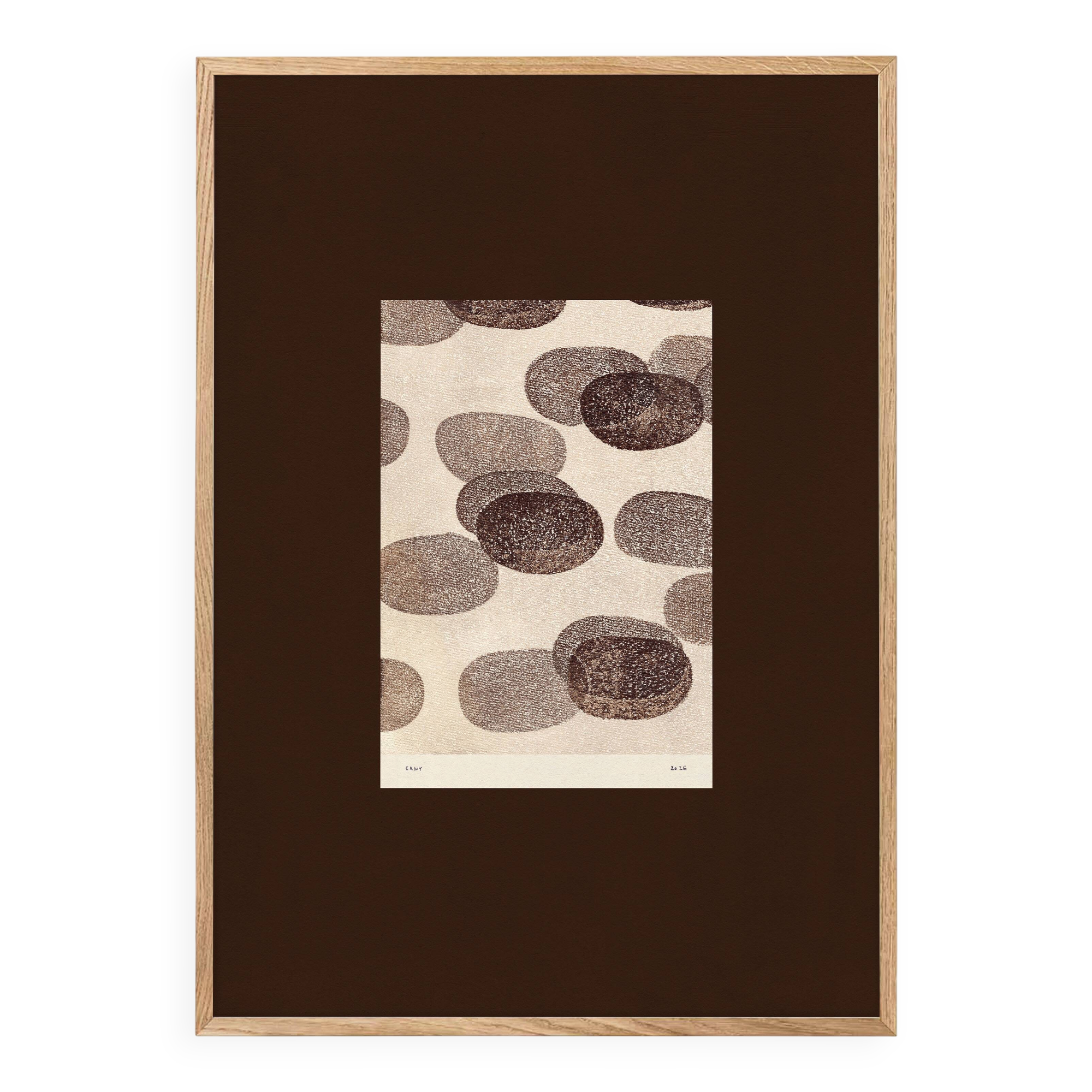 art print after an abstract painting signed Eawy