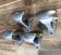 4 aluminium hooks + screws - school cloakroom community