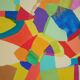 Peinture abstraite le chemin des couleurs