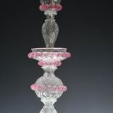 Wonderful Vintage Pink Venetian Chandelier Murano Glass 7 arms