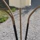 Vintage floor lamp from the 50s in metal and brass 4 flexible lights with tripod base