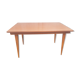 Dining table, formica, wooden feet, 50