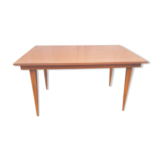 Dining table, formica, wooden feet, 50