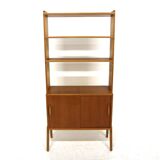Suspended box teak bookcase, Sweden, 1960