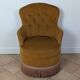 Fauteuil crapaud en velours