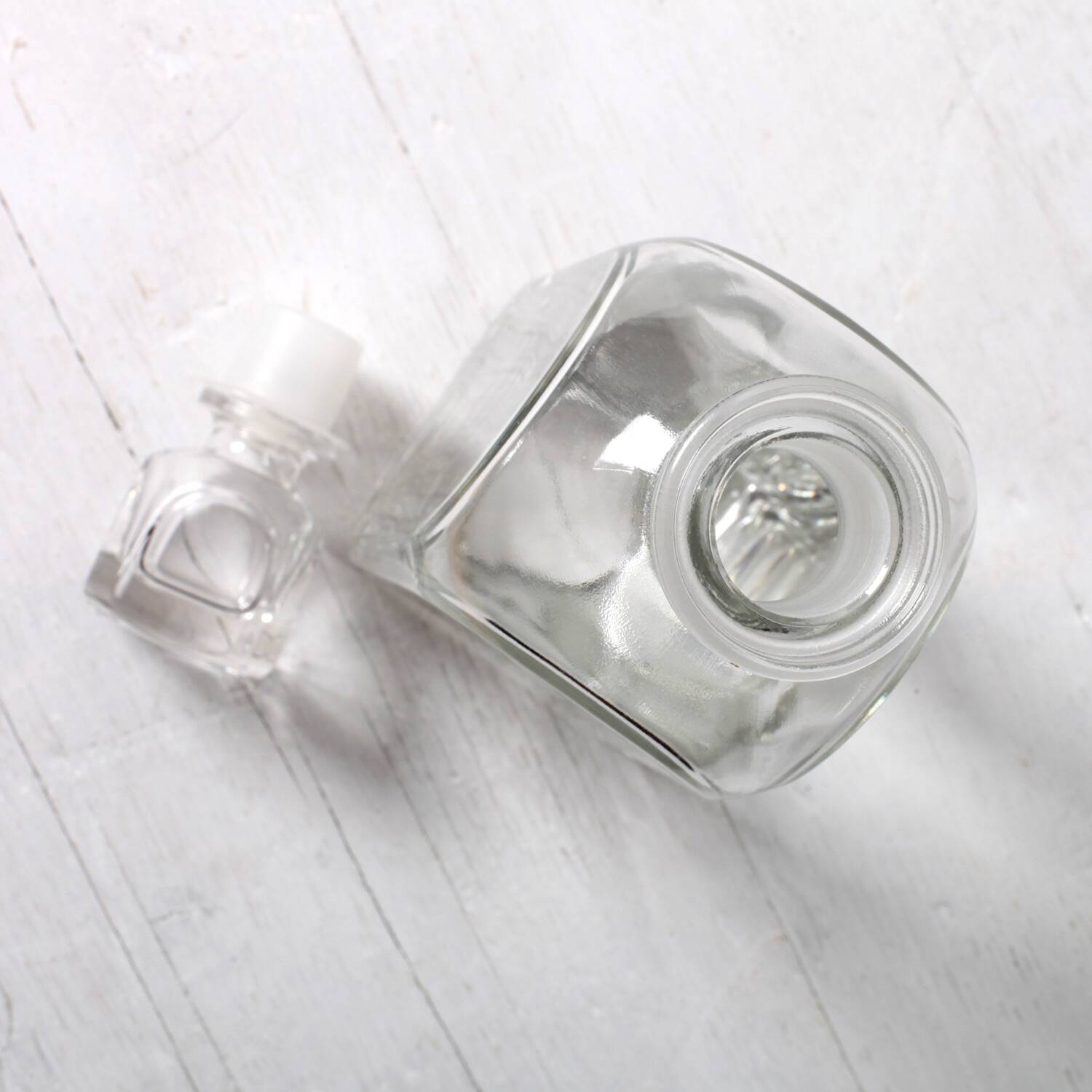 Mid-Century Luigi Bormioli Crystal Whiskey Decanter with Stopper