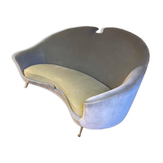 Canapé 3 places design italien, 1950
