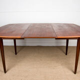 Expandable square teak dining table by Henry Walter Klein 1960