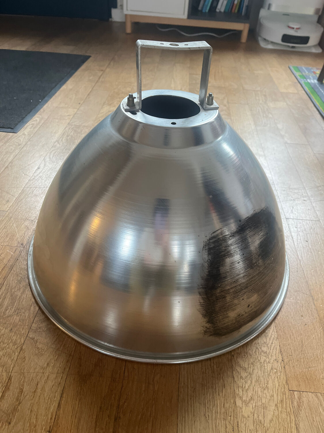 Vintage industrial metal suspension