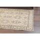 1970s Turkish Oushak Handmade Wool Cotton Beige Area Rug115x202