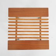 Petite table d'appoint en bois et métal, Pays-Bas années 1960.