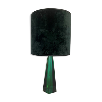 Fabulous vintage green crystal table lamp