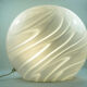 Italian art glass disc table lamp by Vetri Murano, 1970