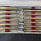12 silver plated table knives